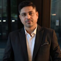 Portrait of Lalit Kaushik who is the Co-founder of Royale Realtors India