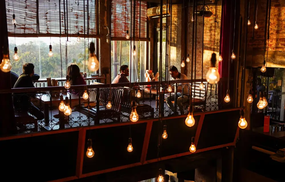 Typical cafe in HauzKhas Village