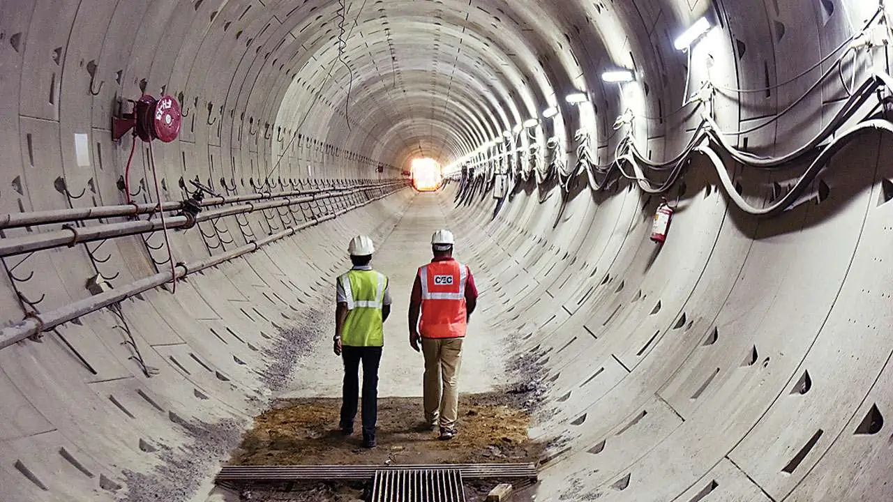 Golden Line Metro Construction