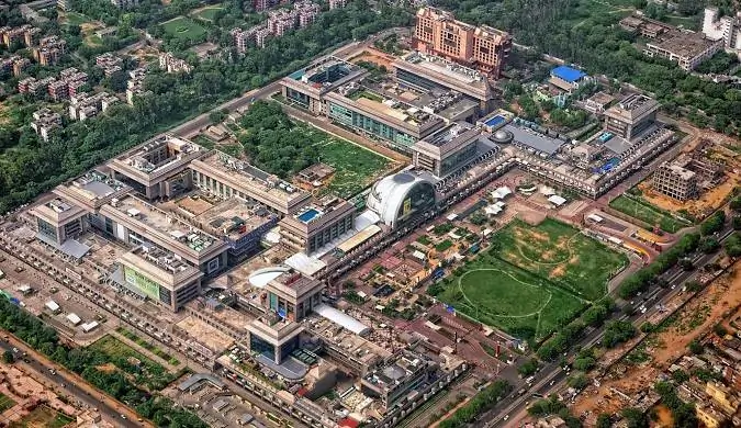 Aerial view of saket
